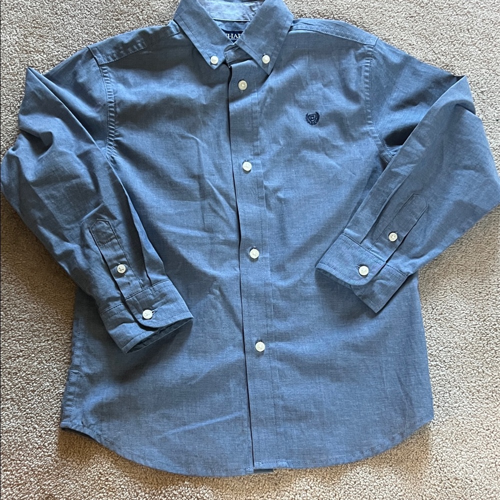 Boys Chaps Blue Button-Down Shirt
